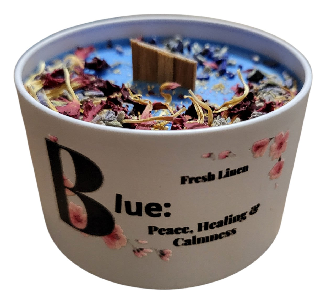 Blue Peace & Healing Calming Spiritual Candle by WiccItcandles