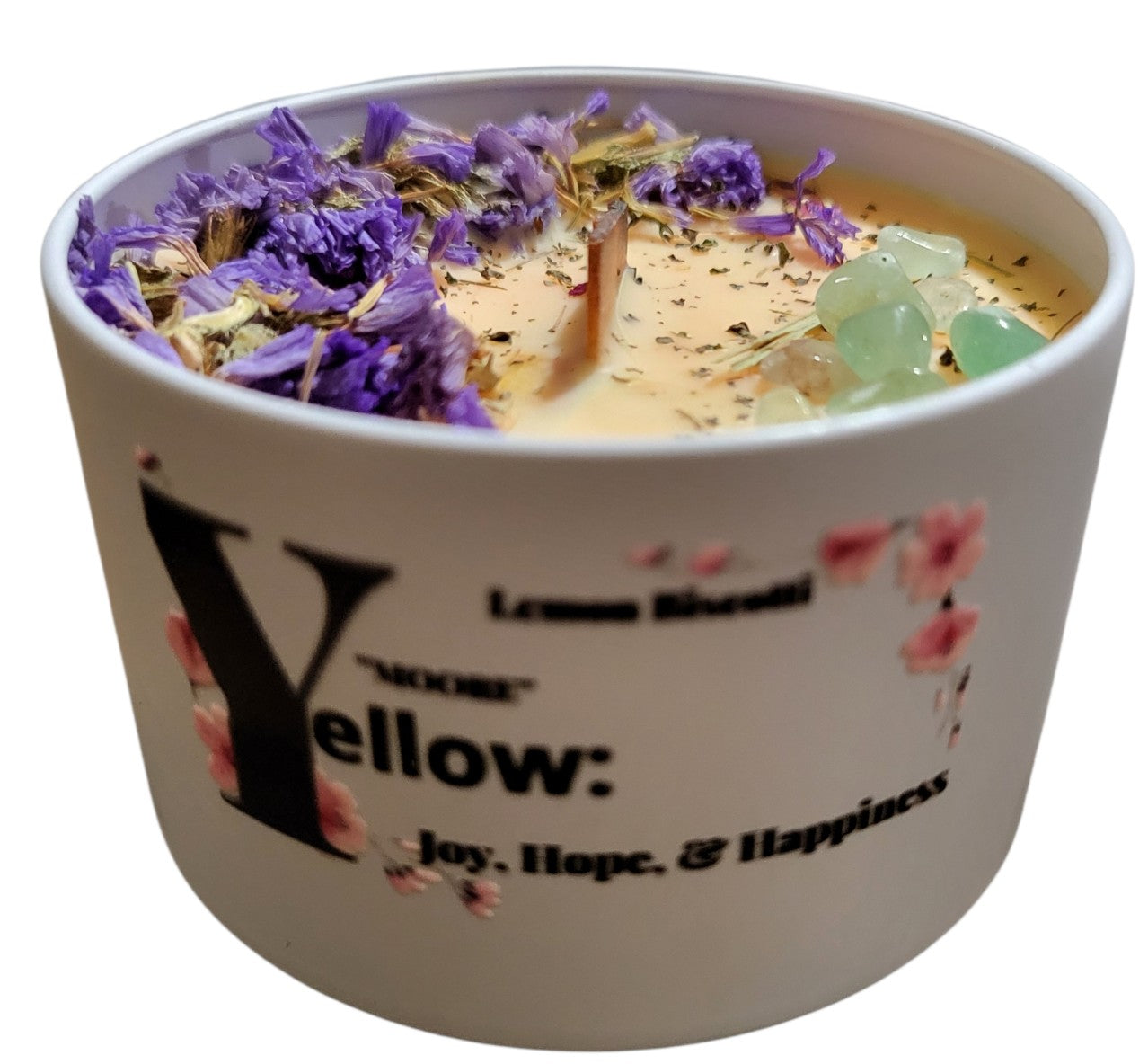 MOORE Yellow Spiritual Healing & Joy Intention Candle by WiccItcandles