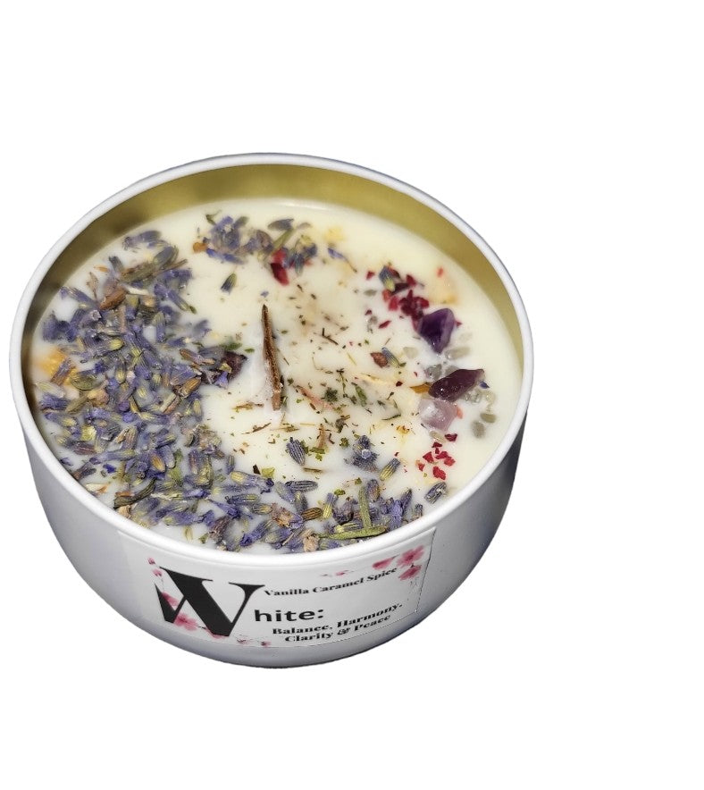 Balance, Harmony, Clarity, and Peace Intention Setting Affirmation Candle.