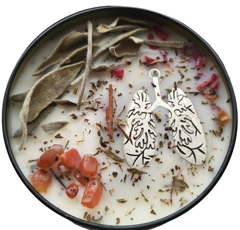 Breathe - Release & Relax Herbal Intentional Candle - Wicc It