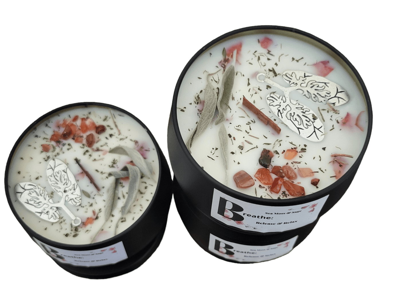 Breathe - Release & Relax Herbal Intentional Candle - Wicc It