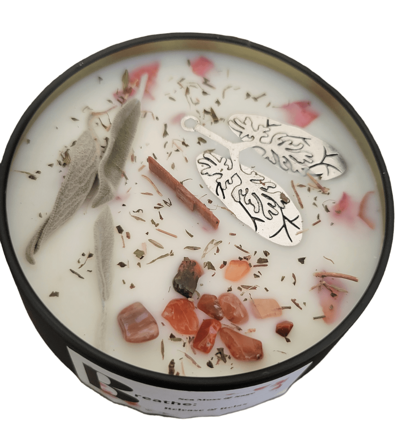Breathe - Release & Relax Herbal Intentional Candle - Wicc It