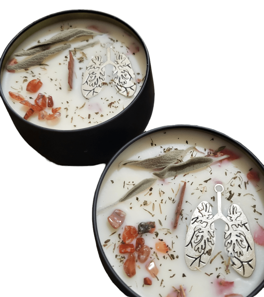 Breathe - Release & Relax Herbal Intentional Candle - Wicc It