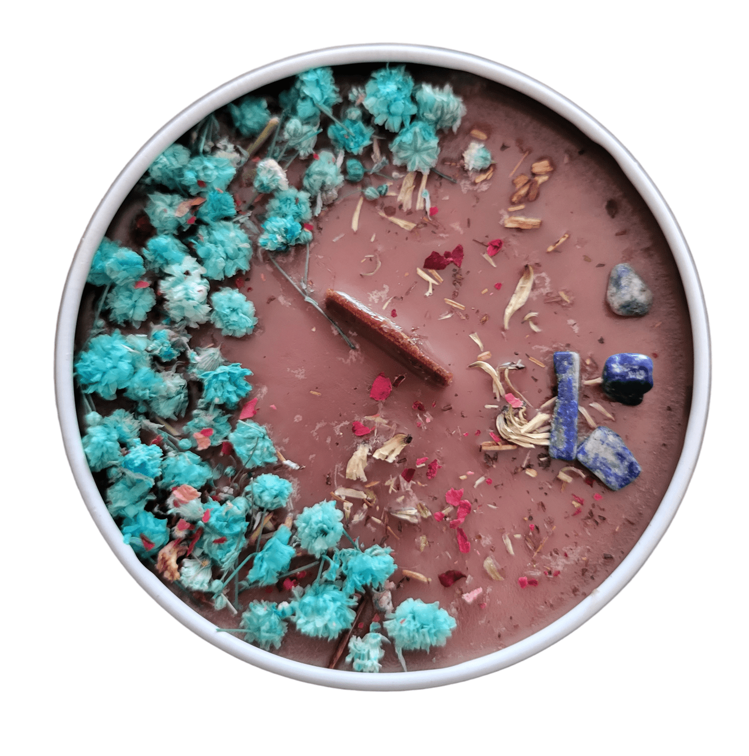 Brown Grounded Affirmation Inspirational Intention Setting Candle. - Wicc It