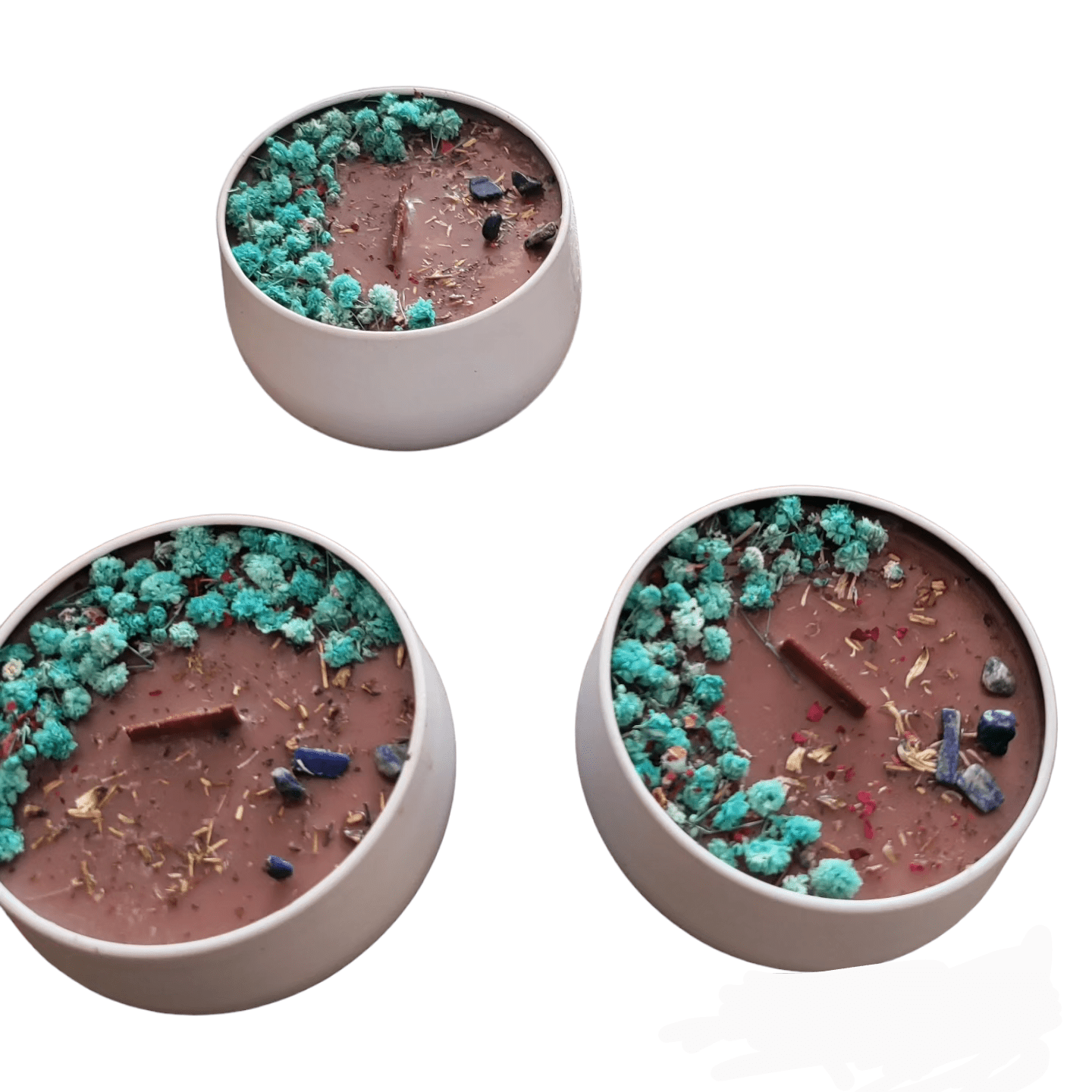 Brown Grounded Affirmation Inspirational Intention Setting Candle. - Wicc It