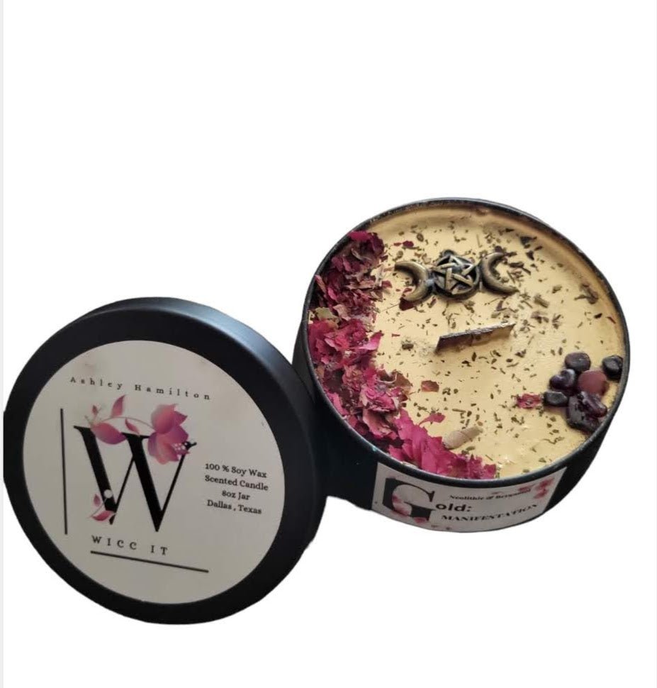 Gold Manifestation Candle - Wicc It