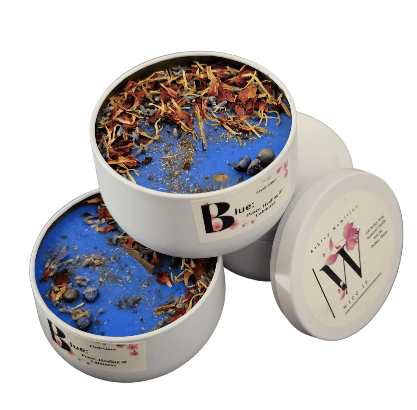 Peace, Healing, and Calming Affirmation Intention Setting Candle. - Wicc It