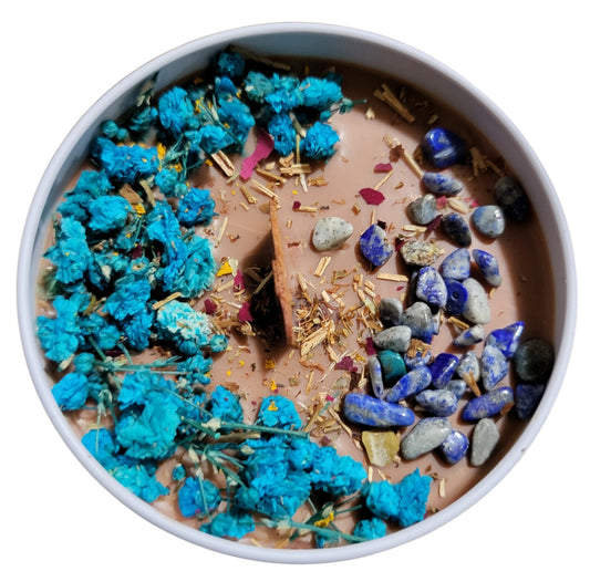 Brown Affirmation, Stability, and Grounding Candle by WiccItcandles