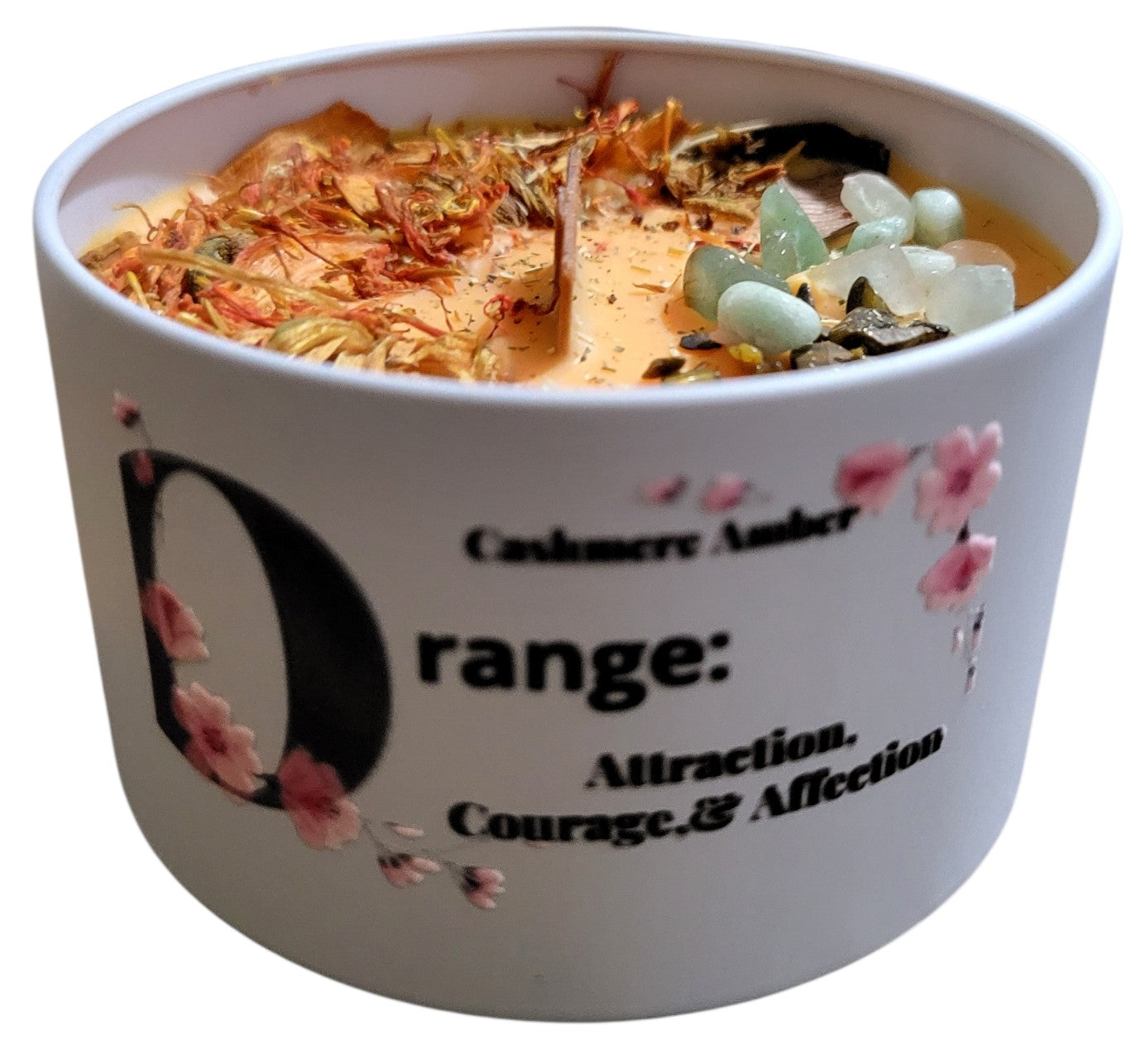 Attraction, Courage, and Affection Intention Setting Inspirational Healing Candle by WiccItcandles