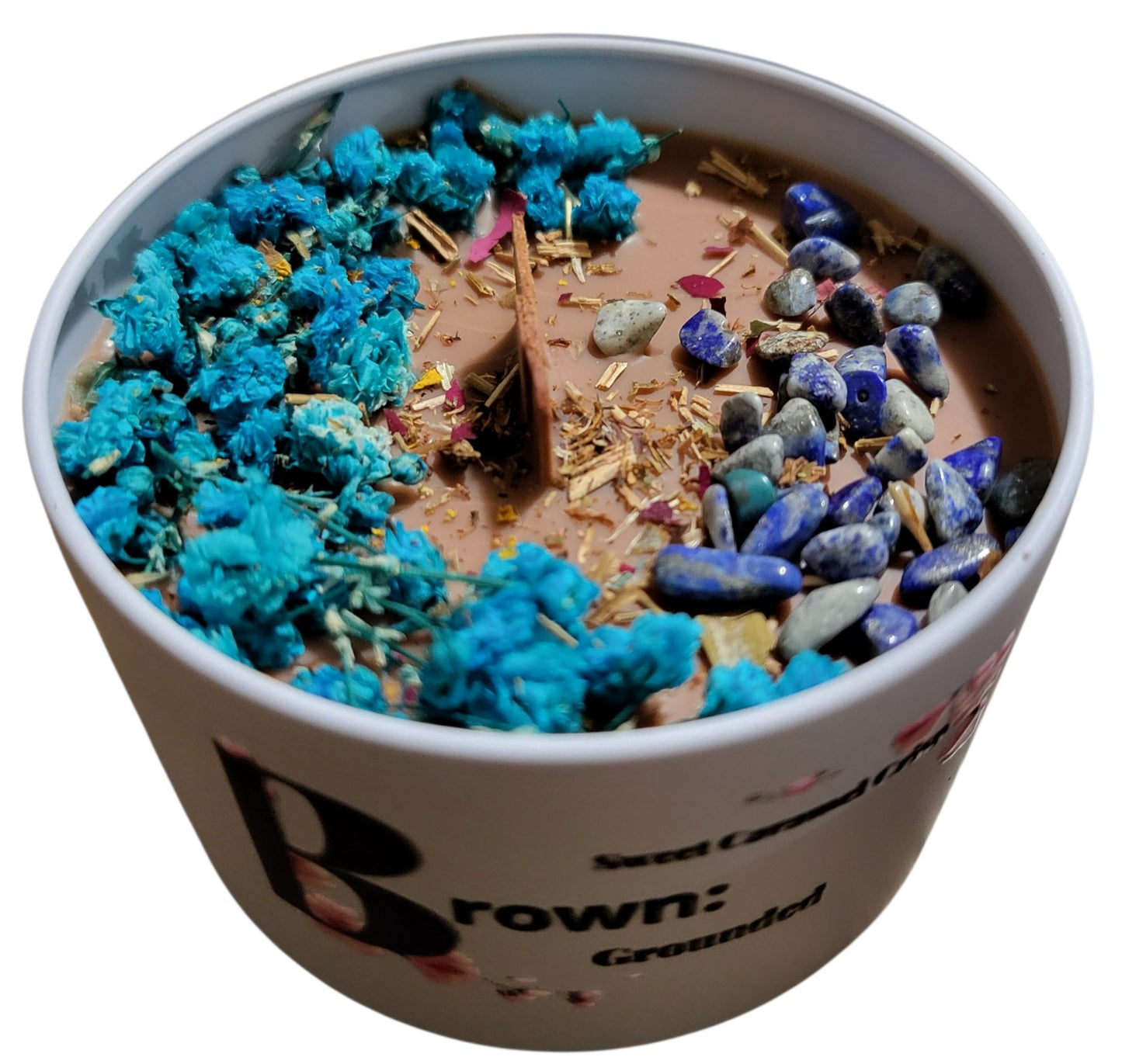 Brown Affirmation, Stability, and Grounding Candle