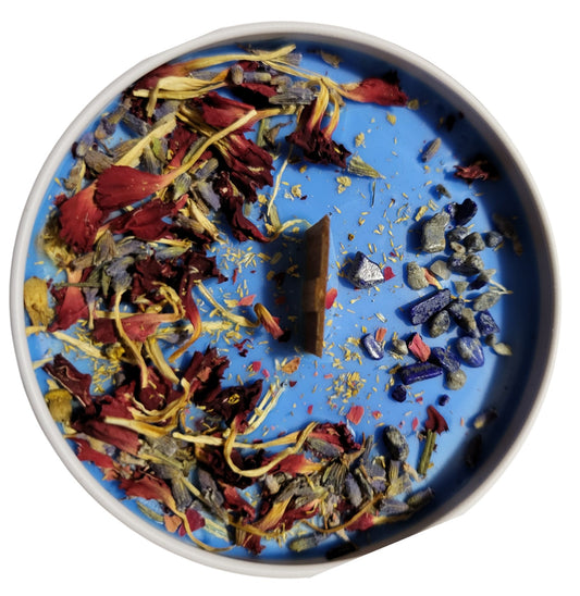 Blue Peace & Healing Calming Spiritual Candle by WiccItcandles