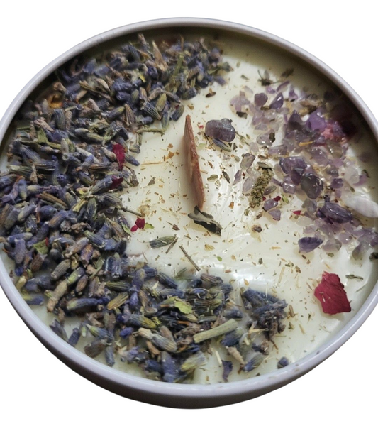 Balance, Harmony, Clarity, and Peace Intention Setting Affirmation Candle.