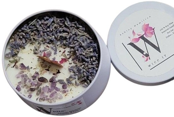 Balance, Harmony, Clarity, and Peace Intention Setting Affirmation Candle.