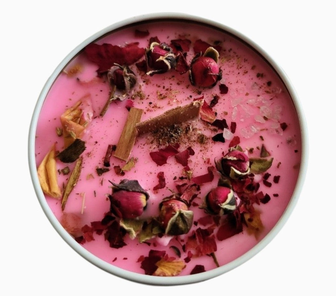 Romance, Self-love, Intimacy, and Happiness Inspiration Candle.