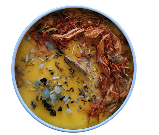 Attraction, Courage, and Affection Intention Setting Inspirational Healing Candle